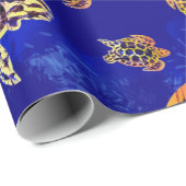 Sea Turtles Batik African Art Geschenkpapier (Rolleneckpunkt)