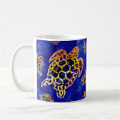 Sea Turtles Batik African Art Kaffeetasse (Links)