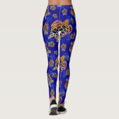 Sea Turtles Batik African Art Leggings (Rückseite)