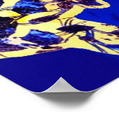 Sea Turtles Batik African Art Poster (Ecke)