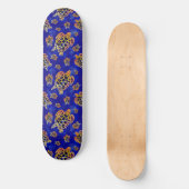 Sea Turtles Batik African Art Skateboard (Vorderseite)
