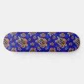 Sea Turtles Batik African Art Skateboard (Horizontal)