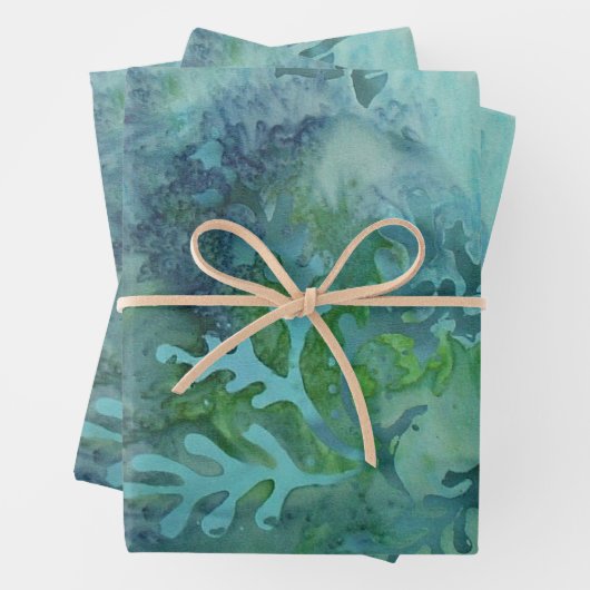 Sea Turtles Batik Geschenkpapier Set (Beispiel)