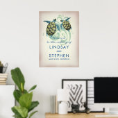 Sea Turtles Beach Begrüßungszeichen Poster (Heimbüro)