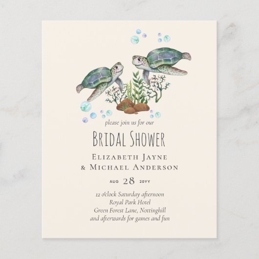 Sea Turtles Beach Hochzeit (Vorderseite)