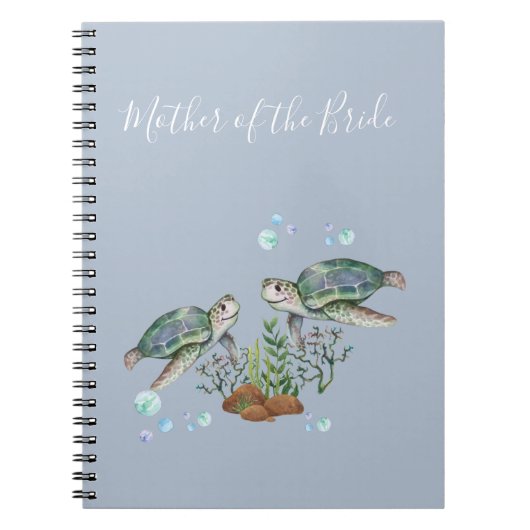 Sea Turtles Beach Hochzeit Notizblock (Vorderseite)
