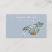 Sea Turtles Beach Hochzeit Visitenkarte (Vorderseite)