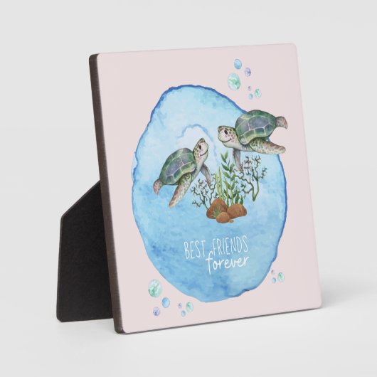 Sea Turtles Beste Freundinnen - Personalisierte Fr Fotoplatte (Vorderseite)