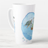 Sea Turtles Beste Freundinnen - Personalisierte Fr Milchtasse (Linke Ecke)