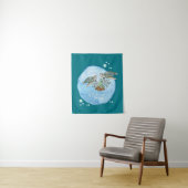 Sea Turtles Beste Freundinnen - Personalisierte Fr Wandteppich (Beispiel)