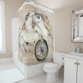 Sea Turtles Compass Map Duschvorhang (Beispiel)