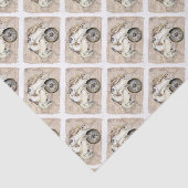 Sea Turtles Compass Map Seidenpapier (Ausschnitt)