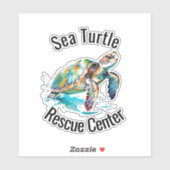 Sea Turtles Design Vinyl Sticker (Blatt)