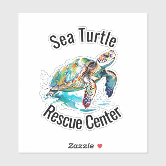 Sea Turtles Design Vinyl Sticker (Blatt)