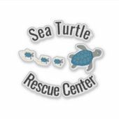 Sea Turtles Design Vinyl Sticker (Vorderseite)