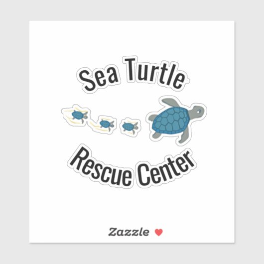 Sea Turtles Design Vinyl Sticker (Blatt)
