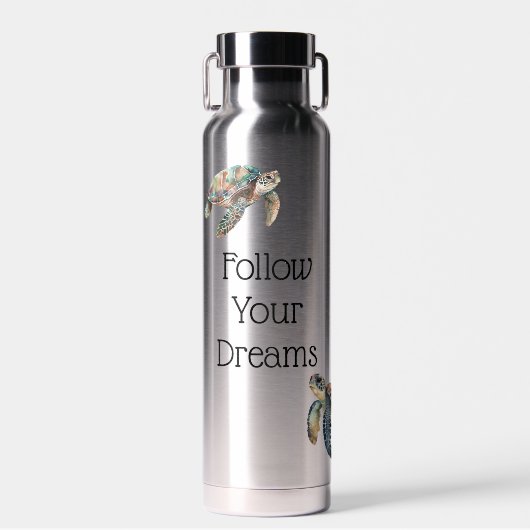 Sea Turtles Dream Trinkflasche (Vorne)