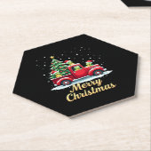 Sea Turtles Driving Christmas Tree Truck Turtle Ch Untersetzer (angewinkelt)