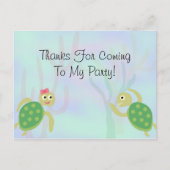 Sea Turtles Geburtstag Danke Postcard Postkarte (Vorderseite)