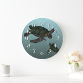 Sea Turtles Große Wanduhr (Zuhause)