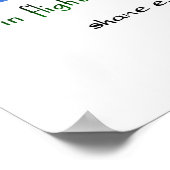 Sea Turtles Haiku Art Print Poster (Ecke)