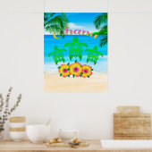 Sea Turtles Hawaiian Honu Poster (Küche)