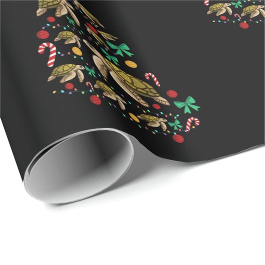 Sea Turtles Lover Xmas Geschenk Sea Turtle Weihnac Geschenkpapier (Rolleneckpunkt)