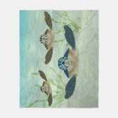 Sea Turtles Medium Fleece Blankon (Vorderseite)