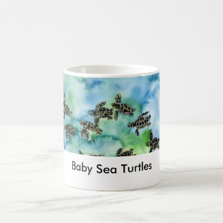 sea_turtles_painting, Baby-Meeresschildkröten Kaffeetasse