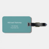 Sea Turtles Pattern White Green Gepäckanhänger (Rückseite horizontal)