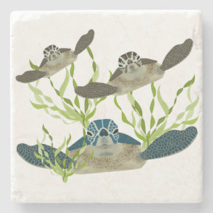 Sea Turtles Stone Untersetzer