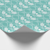 Sea Turtles Tortoise Moons Ocean Pattern Geschenk Geschenkpapier (Ecke)