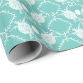 Sea Turtles Tortoise Moons Ocean Pattern Geschenk Geschenkpapier (Rolleneckpunkt)