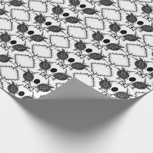 Sea Turtles Tortoise Moons Ocean Pattern Geschenk Geschenkpapier (Ecke)