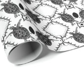 Sea Turtles Tortoise Moons Ocean Pattern Geschenk Geschenkpapier (Rolleneckpunkt)