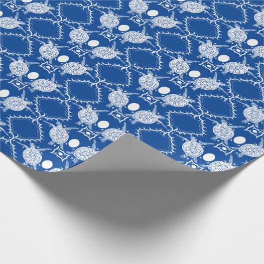 Sea Turtles Tortoise Moons Ocean Pattern Geschenk Geschenkpapier (Ecke)