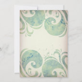 Sea Turtles Tropical Beach Probe Dinner Einladung (Rückseite)