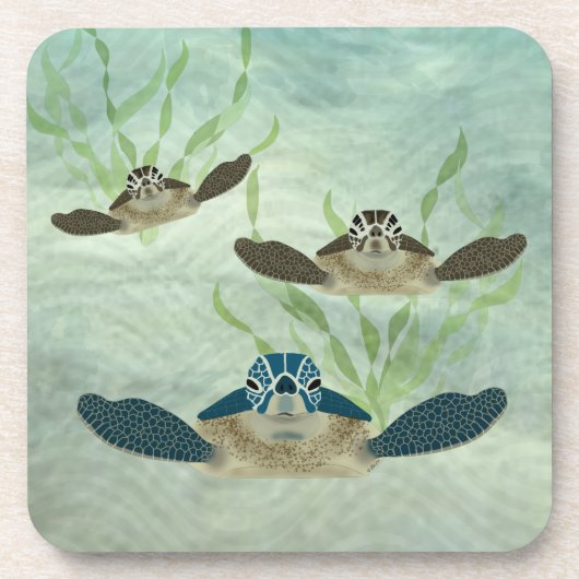 Sea Turtles Untersetzer (Vorderseite)