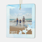 Sea Turtles Vacation Beach Foto Keramik Ornament (Links)