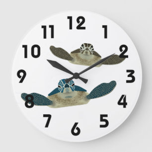 Sea Turtles Wall Clock Große Wanduhr