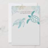 Sea Turtles Wedding Modern Line Art (Rückseite)