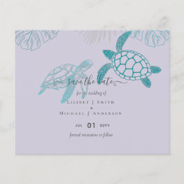 Sea Turtles Wedding Modern Line Art