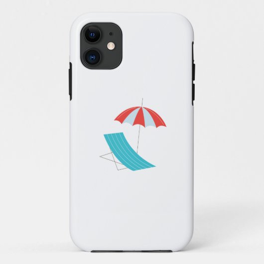 Sea umbrella chair Case-Mate iPhone hülle (Rückseite)