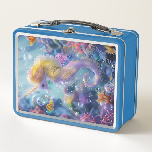 Sea-Unicorn Metall Brotdose (Vorderseite)