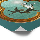 Sea Unicorn Print Poster (Ecke)