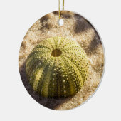 Sea Urchin am Strand Keramik Ornament (Links)