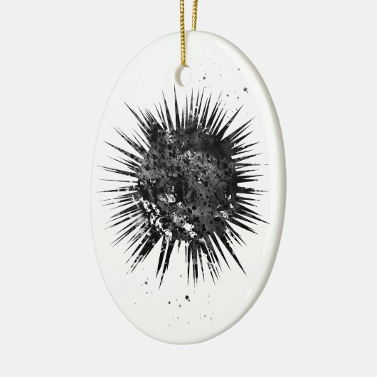 Sea Urchin Keramik Ornament (Links)