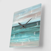 Sea View 265 Quadratische Wanduhr (Winkel)