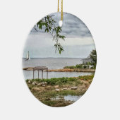 Sea View Beach Madison, Connecticut Ornament (Rechts)