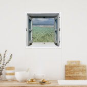 Sea View Window Poster (Küche)